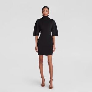 KBB by KAHLANA Women's Short Sleeve 'The Laceback Mini Dress' - Black